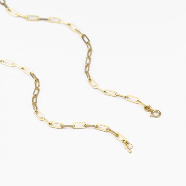 Klassische Glieder Halskette aus Gold Vermeil | Paeoni Colors