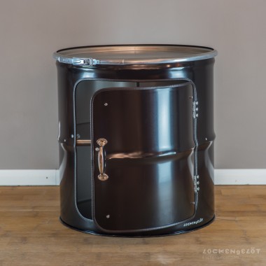 Lockengelöt - Schränk Medium Hausbar - 2/3 Barrel Bar aus einem Ölfass