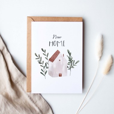 Paperlandscape | Faltkarte zum Umzug | "New Home" | Einweihungskarte