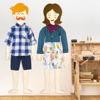 Schmucke Puppe | lebensgroße Anziehpuppe als Kindergarderobe | julispiel