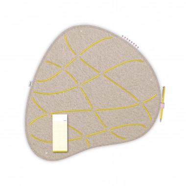 RÅVARE Organisches Memoboard zum Stecken & Pinnen, modernes Visionboard fürs Büro, elegante Küchen-Pinnwand, originelles Pinboard für Flur