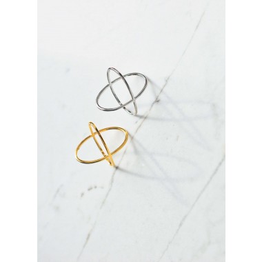 iloveblossom CROSSING OVER RING // silver