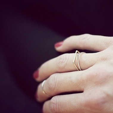 iloveblossom FUN WITH GEOMETRY RING // DROP // ROSÉ