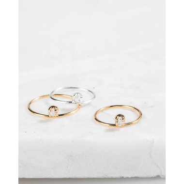 iloveblossom ICE DROP BABY RING // silber