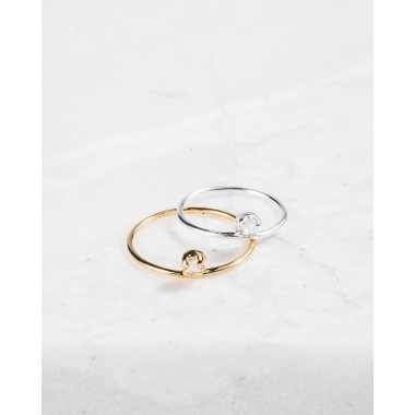 iloveblossom ICE DROP BABY RING // silber