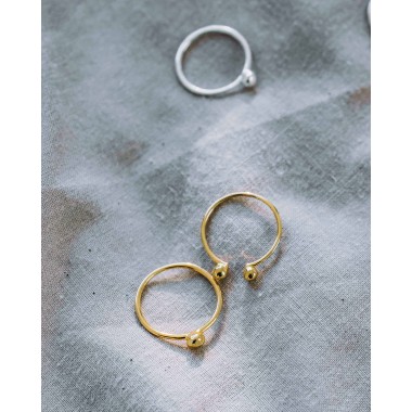 iloveblossom PEBBLE RING // silber