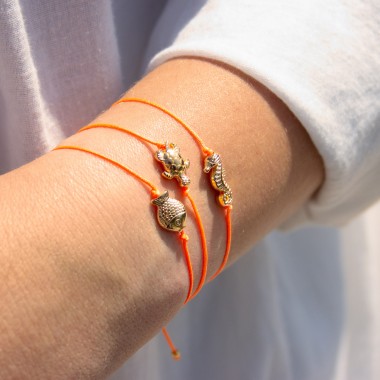 Armband auf Karte - Schildkröte - Gegen das Fernweh