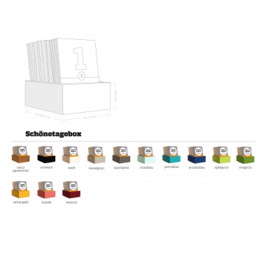 SCHÖNETAGEBOX – eine Kombination aus Kalender & Tagebuch, Box zum Erlebnisse sammeln und Erinnerungen bewahren