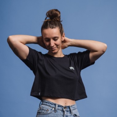 DRUCK STÜCK T-Shirt VIDA LOCA cropped