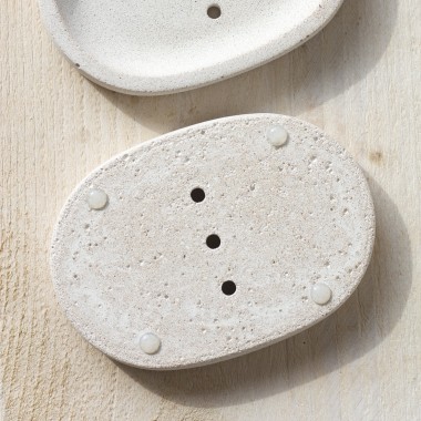 Seifenschale aus Beton ''off white'' von namou
