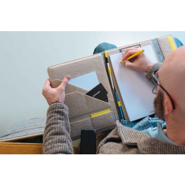 RÅVARE Filz-Klemmbrett für A4-Dokumente, passend für iPad Pro 12,9", 12" MacBook, 13,3" MacBook Air, elegante Businessmappe