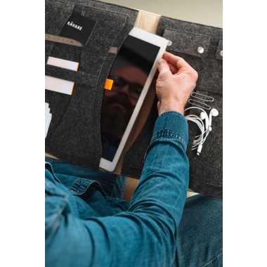 RÅVARE 13" Tablet-Organizer im skandinavischen Stil aus Filz, funktionales A4-Businessetui