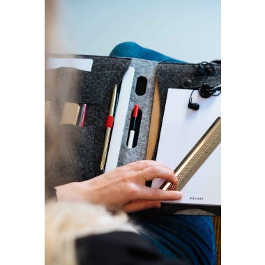 RÅVARE 11" Tablet-Organizer im skandinavischen Stil aus Filz, funktionales A5-Businessetui