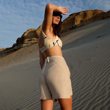 We Make Patterns - Wrap Up Shorts Sand