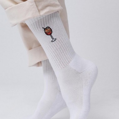 Spritz | Bestickte Bio Baumwoll Socken | Fashion Drinks