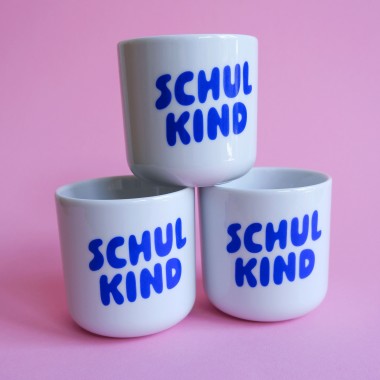 tinyday . Schulkind Becher Kinderbecher Tasse| blau