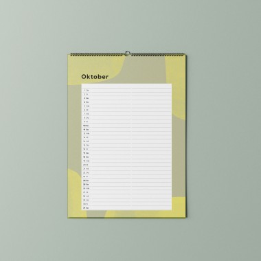 tinyday . Familienkalender 2026 A3 | 2 – 6 Spalten wählbar | Familienplaner Wandkalender | Recyclingpapier | Familien-Organizer