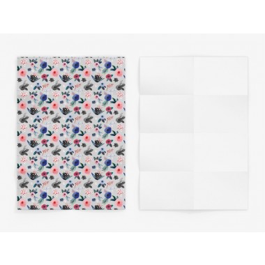 typealive / 5x Geschenkpapier / Scandi Bloom (gefaltet)
