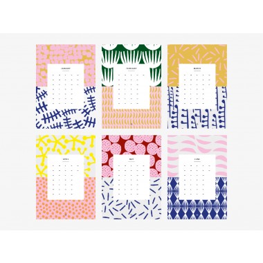 typealive / Wandkalender DIN A4 / Pattern