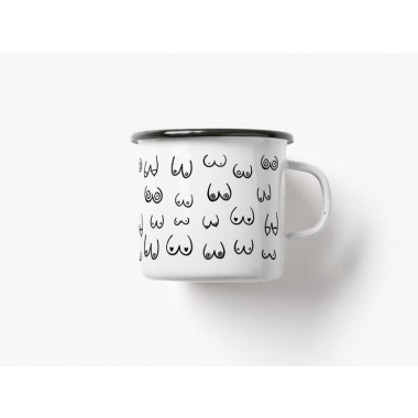 typealive / Emaillebecher Tasse / Busenfreunde
