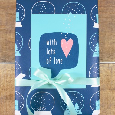 Bow & Hummingbird Geschenkpapier "Let it snow!"