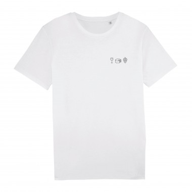 Charles / Shirt Wein, Käse, Trauben / 100% Biobaumwolle / Fair Wear zertifiziert 