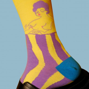 Zwei Mädchen lustige Socken von Offbeat