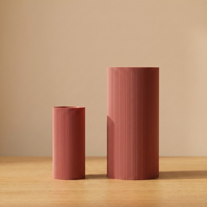 Lined Vase groß – wasserdicht, 3D-gedruckt – Salty Mind