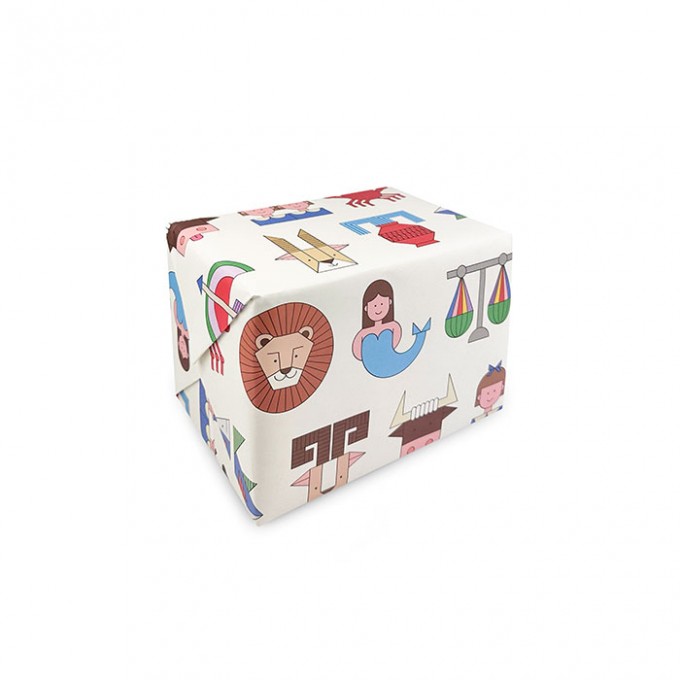 redfries wrap zodiac – 6 Bögen Geschenkpapier