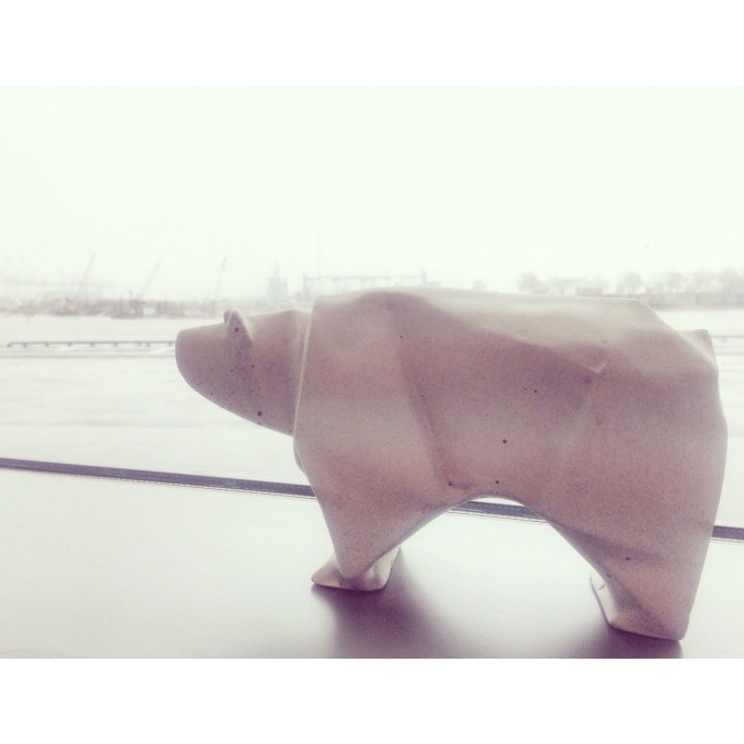 moij design Origami Eisbär aus Beton