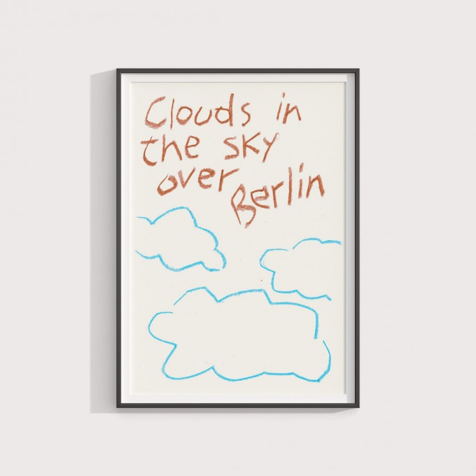Clouds in the sky over Berlin – Print von Lavanda Posters
