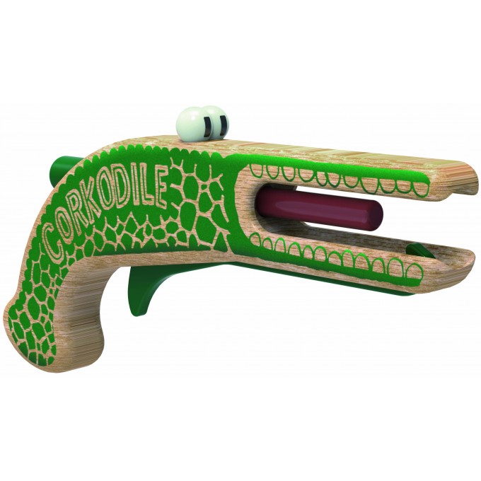 Corkodile, Korkenpistole als Krokodil - von Neue Freunde
