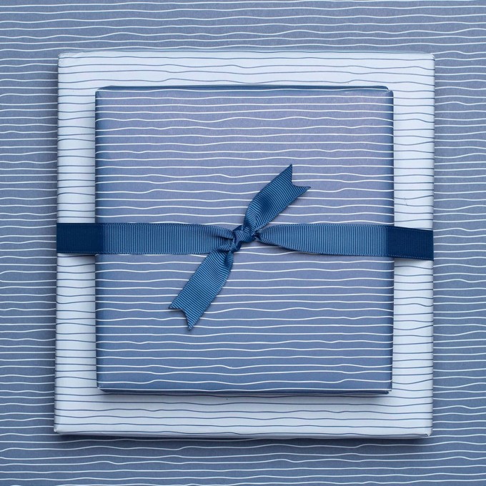 Maritimes Geschenkpapier blaues "Wasser" - 5 Bogen - My Pretty Circus