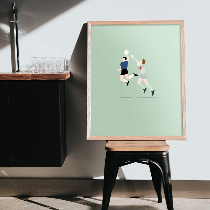 "Holy Hand" Fußballposter von HANDS OF GOD