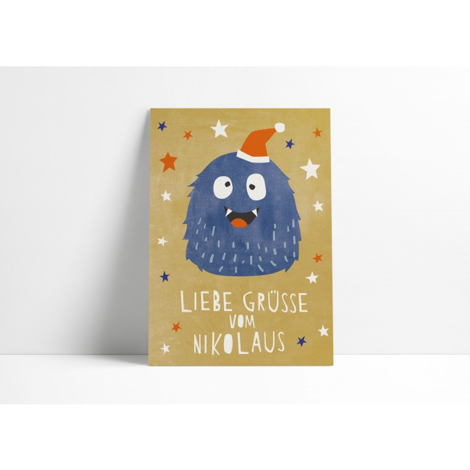 Designfräulein // Postkarte // Liebe Grüße vom Nikolaus 