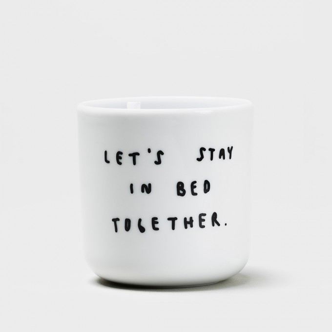 LETS STAY IN BED TOGETHER Becher - yahya studio, johanna schwarzer