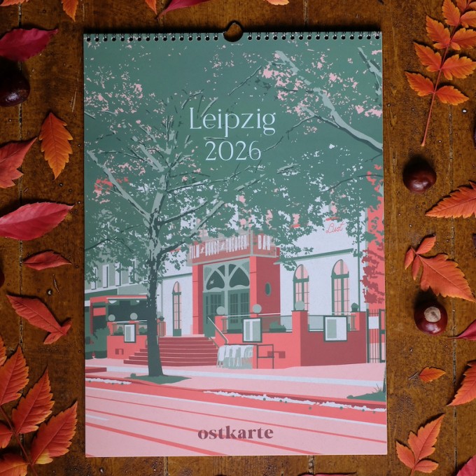 Leipzig Kalender 2026 - DIN A3 | ostkarte
