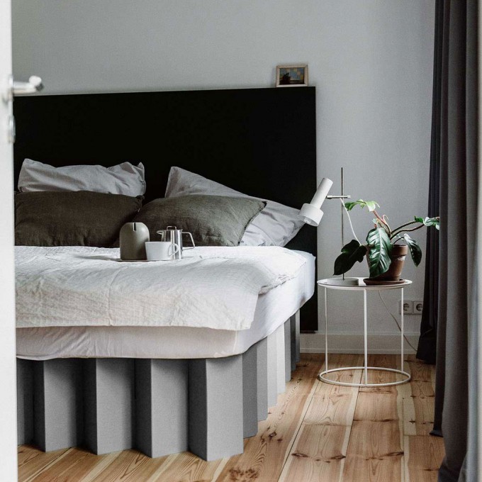 Bett 2.0 (kieselgrau) | ROOM IN A BOX 