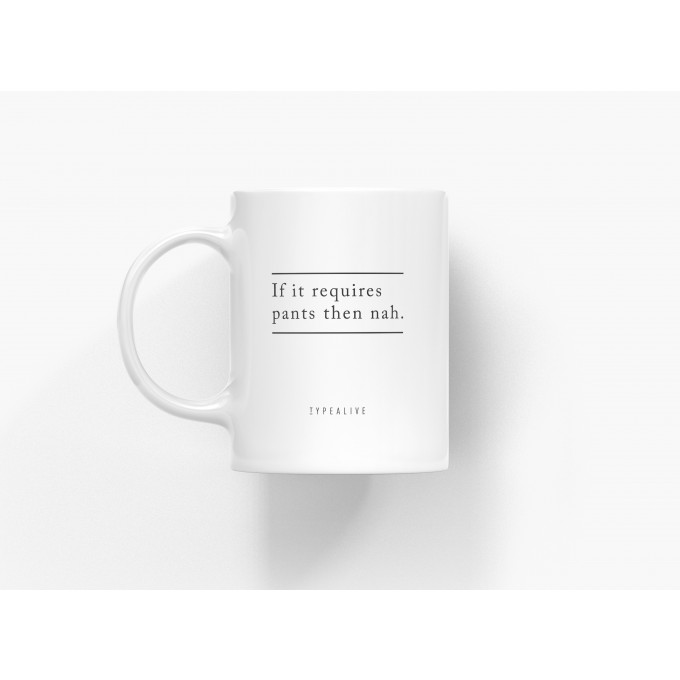 typealive / Tasse aus Keramik / Pants