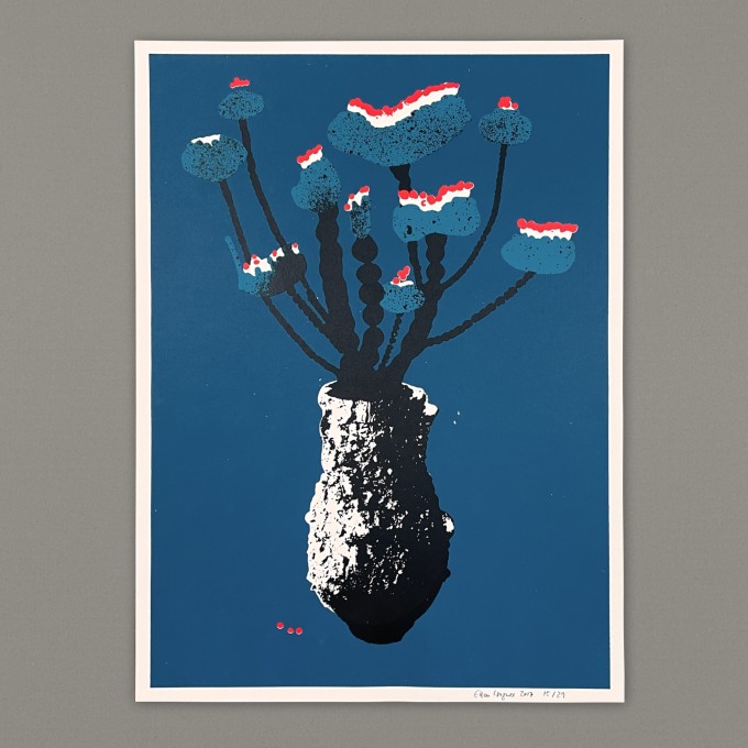 Print now - Riot later ● Vase #5 Siebdruck